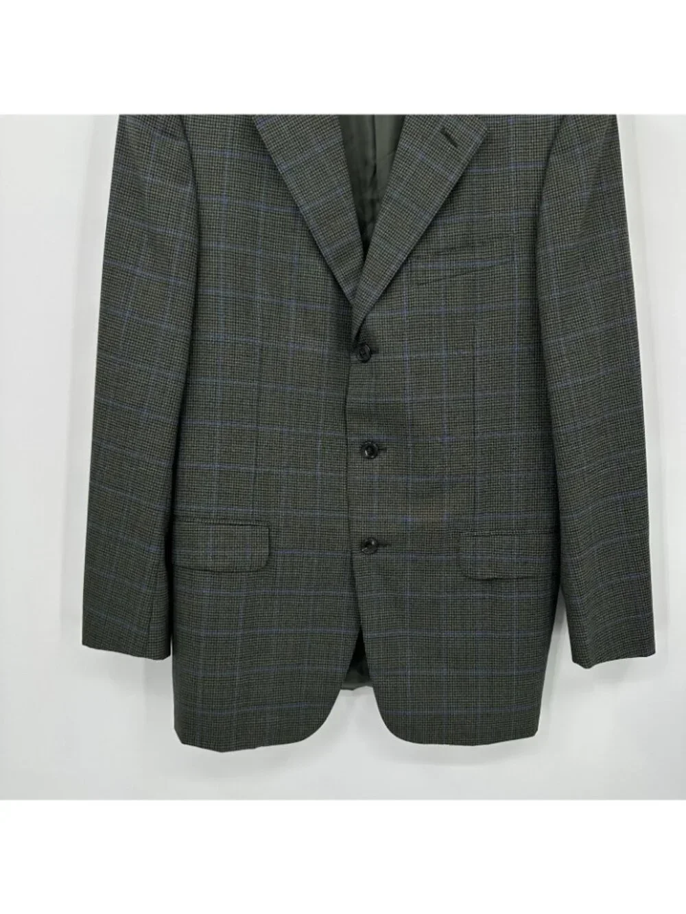 ERMENEGILDO ZEGNA NEIMAN MARCUS jacket blazer 40L plaid quiet luxury business
